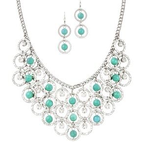 Handmade Hammered Bead Necklace